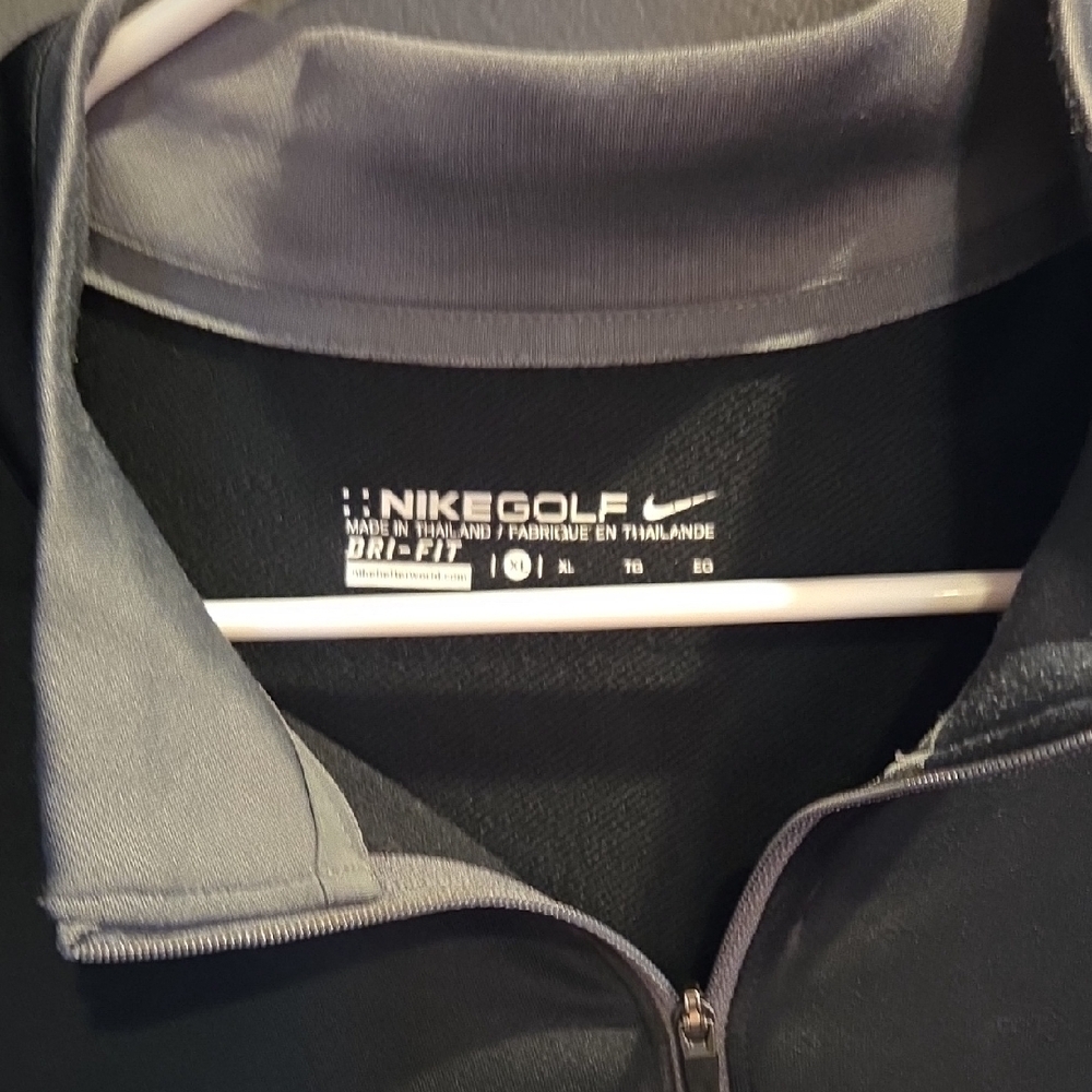 Nike Golf Charcoal and Black Zip-Up.